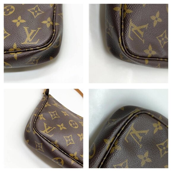 Authentic Louis Vuitton LV Pochette Accessoires Brown Monogram mn660-121325 - Picture 9 of 16